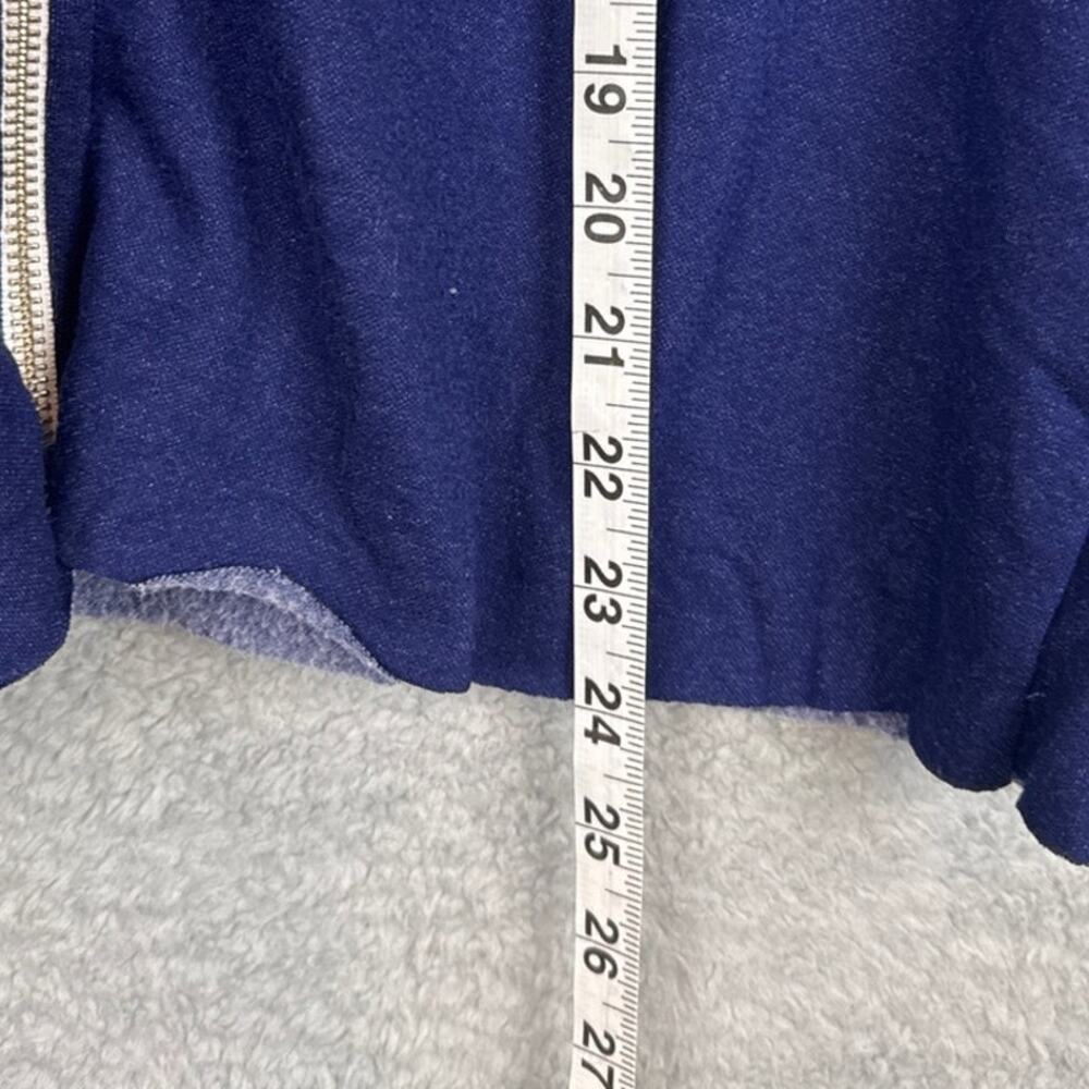 Michael Lauren Sullivan Hoodie Blue White SZ M NWT Athleisure Relaxed Oversized - Picture 7 of 11
